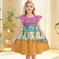 thumbnail image 2 of Robes d'Été pour Filles Décontractées Sans Manches à Col Rond, Manches Volantées, Robe de Jeu pour Tout-Petits et Enfants pour l'Extérieur, le Quotidien et les Activités Scolaires, 2 of 4