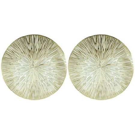 

2pcs Table Mat Heat Resistant Placemat Modern Circle Dining Table Decor