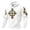 White, variant on IWRICH Men's St. Patrick's Day Printed Waffle Knit Hoodie Irish Celtic Cross Shamrock Sweatshirt Yellow XL