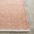 thumbnail image 6 of SAFAVIEH Boston Donnchad Geometric Cotton Area Rug, Orange, 8' x 10', 6 of 11