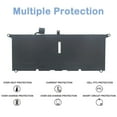 thumbnail image 5 of DXGH8 Battery for Dell XPS 13 7390 9370 9380 2019 Inspiron 13 7390 7391 2-in-1 5390 5391 7490 Latitude 3301 E3301 Vostro 5390 5391 Series 0H754V V48RM G8VCF HK6N5 P113G001 P82G P82G001 [7.6V 52Wh], 5 of 8