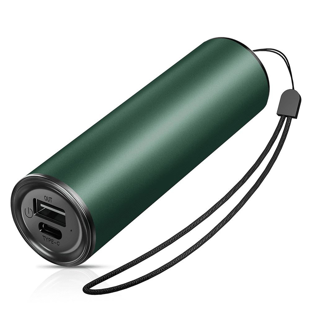 SkyGenius Rechargeable Hand Warmer 5000mAh Electric Hand Heater Power Bank, Green
