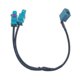 thumbnail image 1 of Dual-male Fakra Y-splitter To Female Fakra Antenna Adapter Cable Radio Fm Antenna Conversion Line Converter For Car Vehicles G, 1 of 4