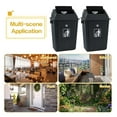 10 Gallon Plastic Garbage Can with Swing Lid, Set of 4 Large Trash Can