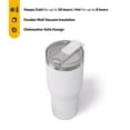 thumbnail image 3 of RTIC 40 oz Ceramic Lined Insulated Essential Tumbler, Leak-Resistant Lid, White, 3 of 6