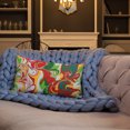 thumbnail image 3 of Garden Marble Print Premium Throw Pillow, 3 of 4