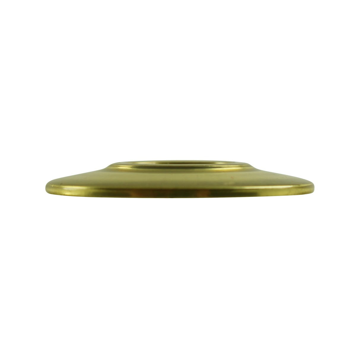 Kitchen Cabinet Door Knob Rosette Bright Brass 1.25" Dia. Round Decorative Brass Door Knob Escutcheon Back Plate Protective Tarnish Resistant Rose Covers Renovators Supply Pack of 6