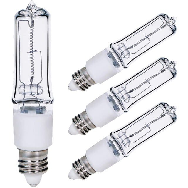 La base de la lámpara halógena regulable de 4 paquetes es de color blanco cálido, adecuada para lámparas de techo, ventiladores de techo, lámparas de escritorio, iluminación de gabinetes
