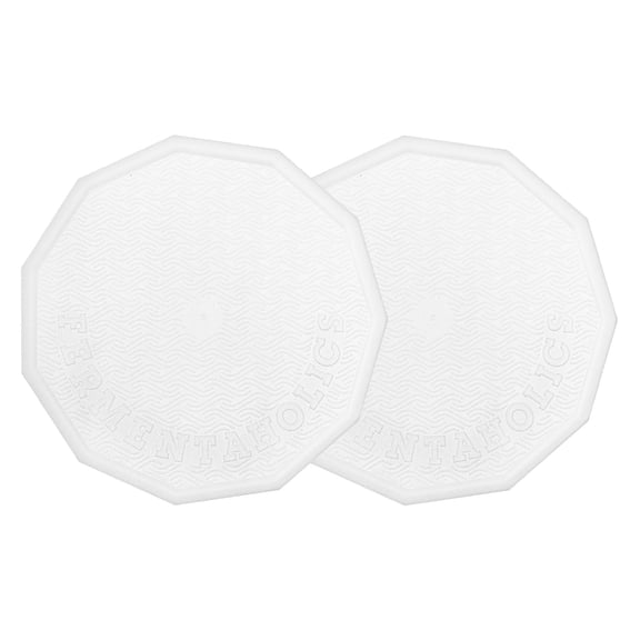 Fermentaholics 110mm Gallon Jar Lids  2-Pack Leak-Proof Airtight Lids for Safe Storage of Liquids, Foods & More