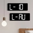 thumbnail image 6 of Colorful LED Clock With Multiple Functions Including Time Date And Temperature Display Customizable Brightness, 6 of 9