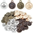 thumbnail image 4 of 60pcs Crown Pendant Charm Alloy Round Crown Charms Beads King Charms Craft Supplies for DIY Necklace Bracelets Jewelry Pendant Making,4 Colors, 4 of 7