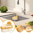 thumbnail image 2 of OIUR Suction Cup Kitchen Sink Strainer Basket Large Capacity Simple Installation Corner Sink Trash Catcher Sponge Holder, 2 of 7