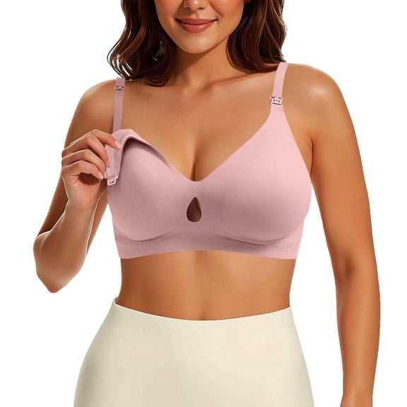 Breastfeeding Nursing Bras for Women Seamless Maternity Support Bralette Wireless Comfort Pregnancy Postpartum Lactation