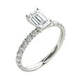 thumbnail image 3 of Mauli Jewels Women's 2.50 Carat Emerald Cut Moissanite Diamond Engagement Rings in 10K Gold, 4-Prong Setting, 3 of 7