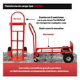 thumbnail image 2 of Diablo De Carga 400 Kg Plataforma Ruedas Neumáticas Carrito Eo Safe Imports Rojo, 2 of 5