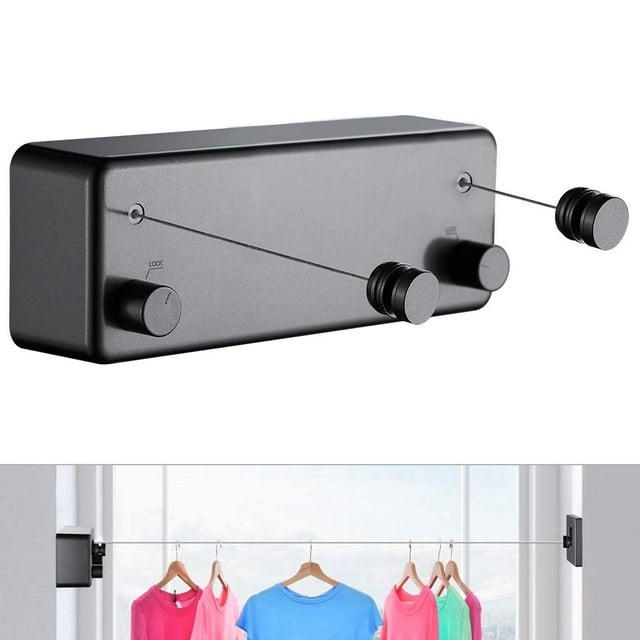 Tendedero retráctil JOOM, líneas de ropa dobles para interiores