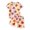 Beige, variant on Toddler Girl Outfits 2 Piece Heart Print Crew Neck Short Sleeve T-Shirt And Shorts Outdoor Wear Baby Girls' Clothing Sets 2 Years-3 Years