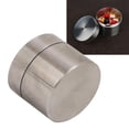 thumbnail image 4 of Tea Canister, Waterproof Rust Proof Impact Resistant Mini Stainless Steel Sealing Case Labor Saving Large Capacity  For Office S, 4 of 8