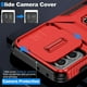 thumbnail image 2 of Funda para GANGXUN Motorola Moto G 2023 4G - Soporte metálico, Función magnética, Rojo, 2 of 5
