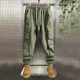 thumbnail image 4 of Pantalones de trabajo con forro polar para hombre, pantalones cargo negros para senderismo, color caqui, para exteriores, de nailon, moda emo, estilo Harajuku, ropa de algodón, 4 of 5