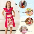 thumbnail image 6 of Benylion Girls Nightgowns Princess Pajamas Nightdress for Toddler Kids Sleepwear Flutter Short Sleeves Nightie Dress for 9-10 Years, 6 of 6