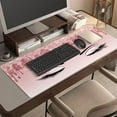 thumbnail image 5 of Pink Glitter Women Eyelash Desk Mat, Desk Accessory, Cute Workspace, Trendy Workspace, Trendy, 35.4x15.7in Large Gaming Mouse Pad, Cute Desk Topper, Pretty Desk Pad, 5 of 6