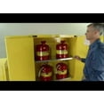 thumbnail image 3 of Justrite 890421 4 gallon Red Countertop Flammable Safety Cabinet, 1 Self-Close Door - Sure-Grip® EX - #890421, 3 of 8