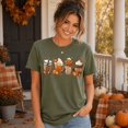 thumbnail image 3 of Pumpkin Spice Coffee Fall Shirt, Cute Autumn Latte Drinks Graphic Comfort Colors Tee, Cozy Pumpkin Season Halloween Thanksgiving Gift - Moss, S, 3 of 4