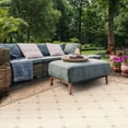 thumbnail image 4 of Safavieh Courtyard Gaus Oriental Indoor/Outdoor Area Rug, Natural/Brown, 6'7" x 9'6", 4 of 14