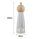 thumbnail image 5 of Molinillo de pimienta manual molino de pimienta madera acrílico ajustable para sal marina condimento botella, 5 of 11