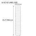 thumbnail image 2 of LV Replacement for SquareD Schneider Electrical Circuit Breaker Fuse Panel Directory Labels Stickers LSDL (42 Circuits 2 Pcs), 2 of 5