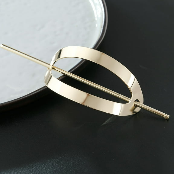 ROSENICE 2Pcs Minimalist Hairpin Cuff Bun Pin for Women in Alloy Material for Holiday Use