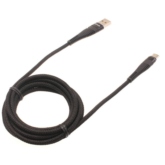 Type-C 6ft USB-C Cable for Galaxy S21/Ultra/Plus Phones - Charger Cord Power Wire USB Long Braided Fast Charge Sync High Speed Compatible With Samsung Galaxy S21/Ultra/Plus