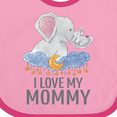 thumbnail image 4 of Inktastic I Love My Mommy Cute Elephants in Night Sky Boys or Girls Baby Bib, 4 of 4