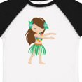 thumbnail image 4 of Inktastic Brown Haired Hula Girl Girls Toddler T-Shirt, 4 of 5