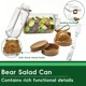 thumbnail image 5 of Recipiente para ensalada con compartimento para aderezo | Bol de plástico para ensalada para preparar comidas | Recipiente portátil a prueba de fugas para el almuerzo en la cocina, 5 of 6