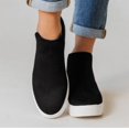 thumbnail image 2 of NECHOLOGY Botas Mujer Adulto Femenino Zapatos Botines mujer Zapatos casuales de gamuza antideslizantes de moda para mujer Zapatos perezosos cómodos de talla grande (Black, 8), 2 of 5