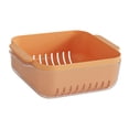 thumbnail image 4 of Cesta para lavar verduras de doble capa, colador de drenaje multifuncional Naranja Medio, 4 of 9