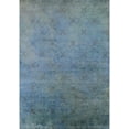 thumbnail image 1 of Ahgly Company Machine Washable Indoor Rectangle Industrial Modern Blue Koi Blue Area Rugs, 7' x 9', 1 of 7
