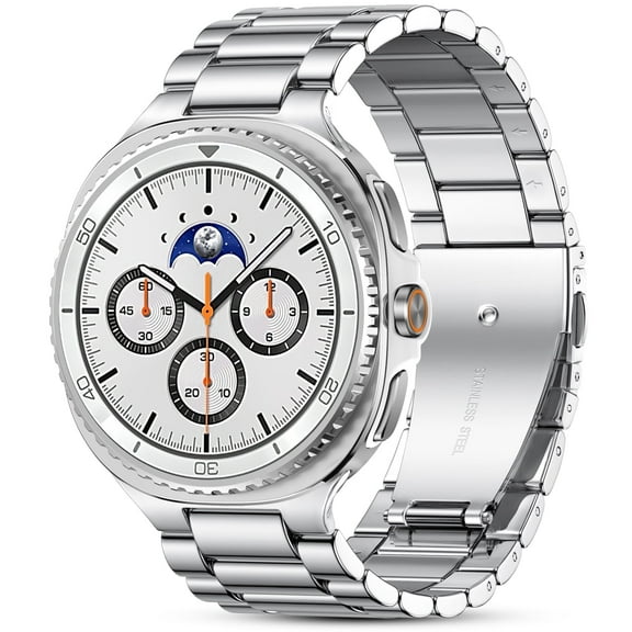 GEAK Stainless Steel Metal Band Compatible with Samsung Galaxy Watch 8 40mm 44mm/8 Classic 46mm 2025