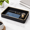 Black 1 Pack-8" x 11" x 1.8", variant on Gray Nightstand Bedside Organizer Tray|key Bowl For Entryway Table| Keys And Wallet Catch All|small Leather Valet Tray Desk Organi