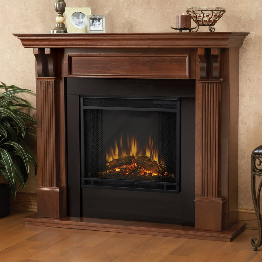 Ashley Indoor Electric Fireplace in Mahogany by Real Flame Walmart