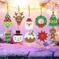 thumbnail image 4 of Pintura de diamantes DIY para decoración navideña, bordado de diamantes, mosaico hecho a mano, decoración de árbol de Navidad, imagen colgante, 4 of 4