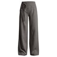 thumbnail image 7 of Girls Wide Leg Baggy Pants Drawstring Pants Cotton Linen Pants loose fit Trousers 4T-13T, 7 of 7
