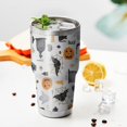thumbnail image 3 of 30oz Halloween Gravestones Ghosts and Pumpkins Tumblers Stainless Steel Tumbler with Lid and Straw,Vacuum Insulated Double Wall Travel Tumbler Cups Mug with Cleaning Brush for Coffee,Tea, 3 of 7