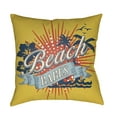 thumbnail image 1 of Surya LTCH-BBS-2222 Litchfield 22" Wide Square Novelty "Beach Babes" Polyester Outdoor, 1 of 7