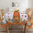 thumbnail image 3 of Fall Tablecloth 60x120 for Recatangle Tabl - Fall Decorations for Home - Orange Thanksgiving Table Cloth Pumpkins Fall Decor for Dinning, Home, Party, 3 of 6
