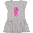 thumbnail image 3 of Inktastic Cute Seahorse, Pink Seahorse, Flowers, Seashell Girls Toddler Dress, 3 of 5