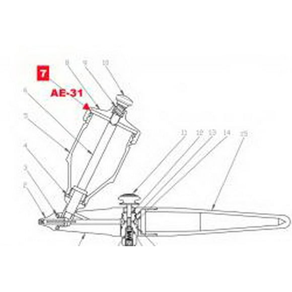 (Price/EA)Paasche Airbrush AE-31 Gasket