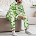 thumbnail image 7 of Fotbe Cute Frog1 Pattern Long Sleeve Pajama Set for Men,Sleepwear Set,2-piece Loungewear Set,Soft PJs Comfy Nightwear with Pockets-Large, 7 of 7